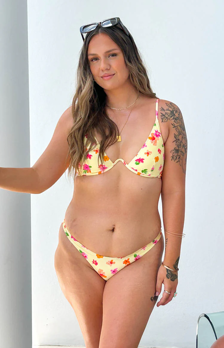 9.0 Swim Bahamas Yellow Floral Bikini Bottoms - Image 8