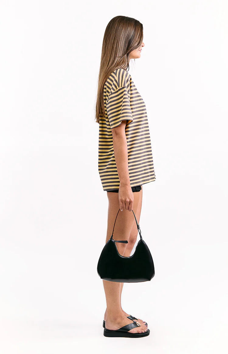Alba Yellow Stripe Oversized Tee - Image 6