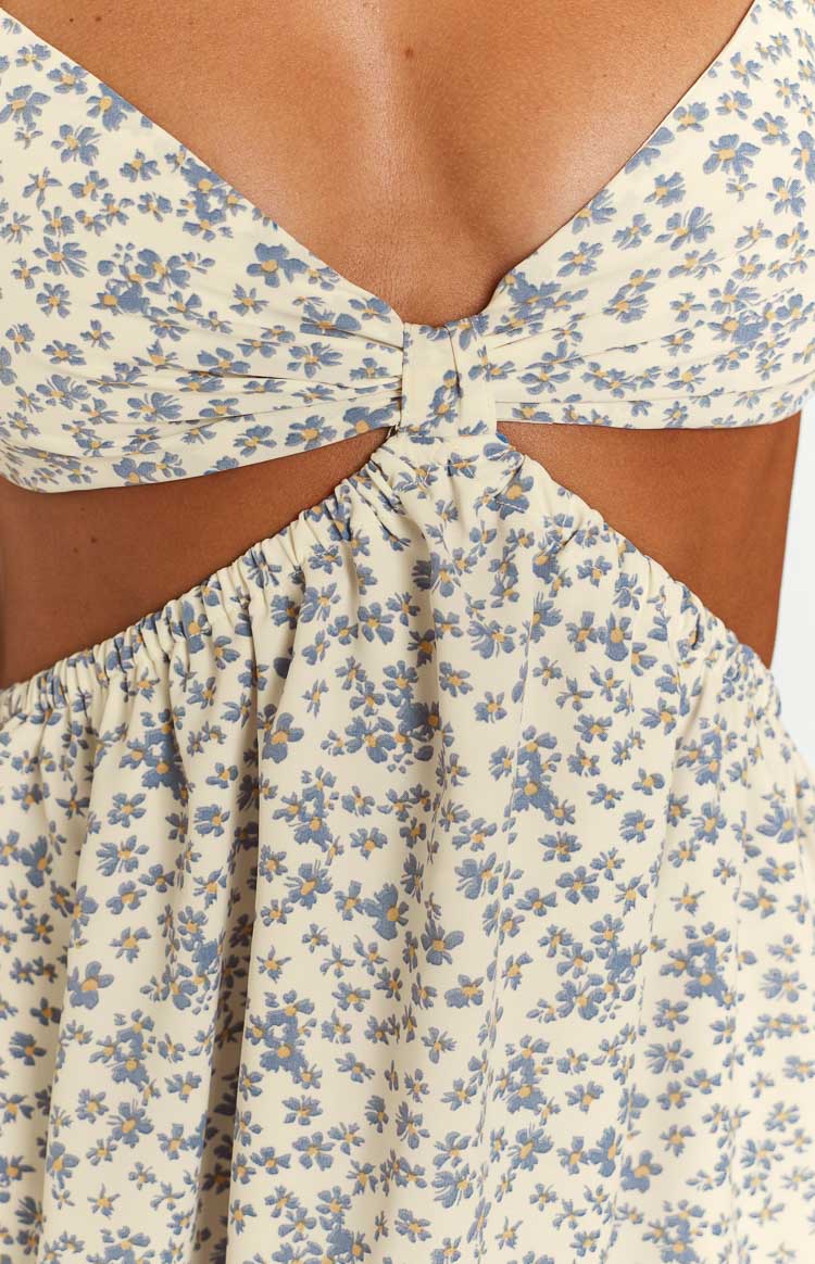 Amorgos Floral Print Mini Dress - Image 6