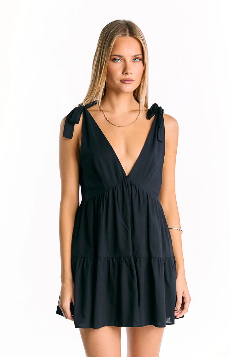 Angel Girl Black Mini Dress - Image 2