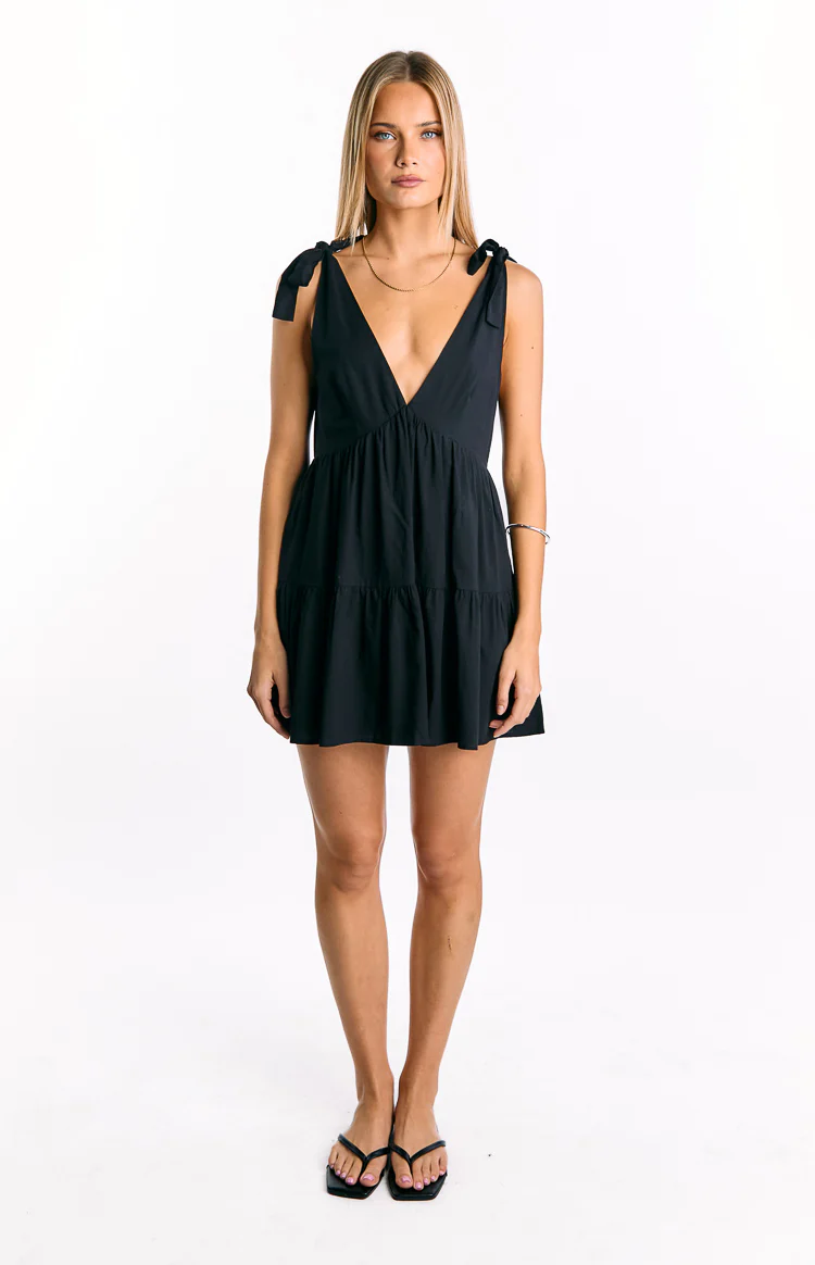 Angel Girl Black Mini Dress - Image 3