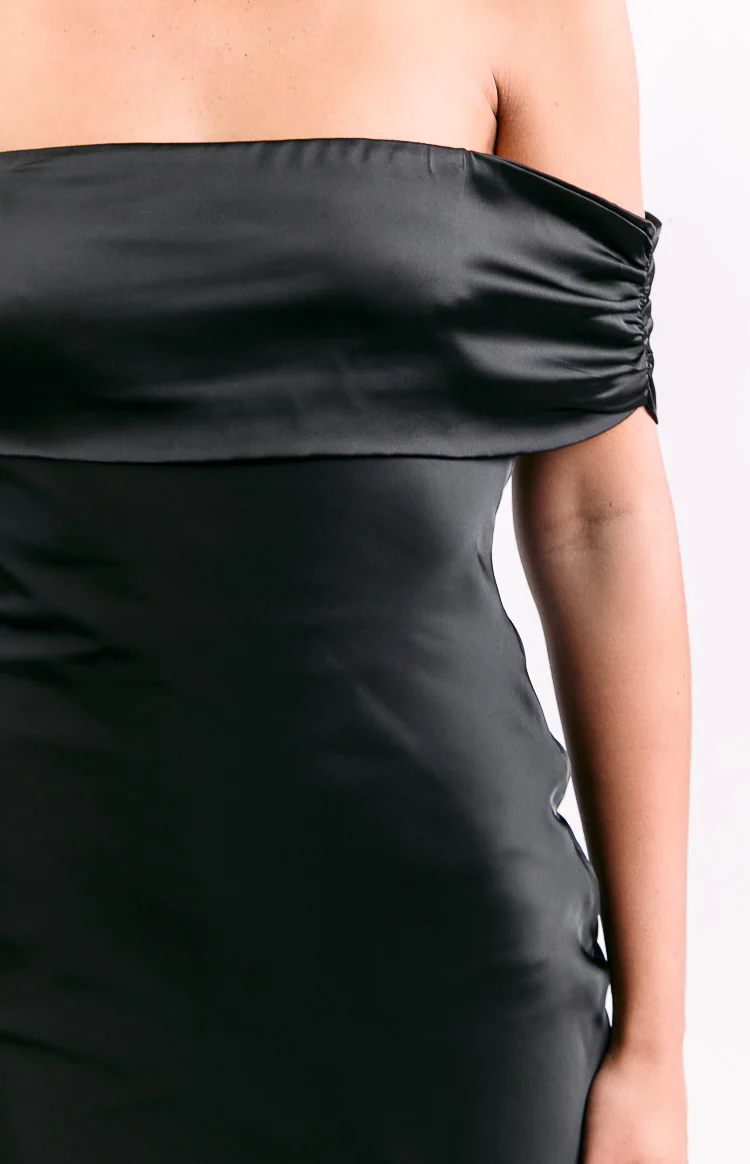 Anica Black Off Shoulder Maxi Dress - Image 6