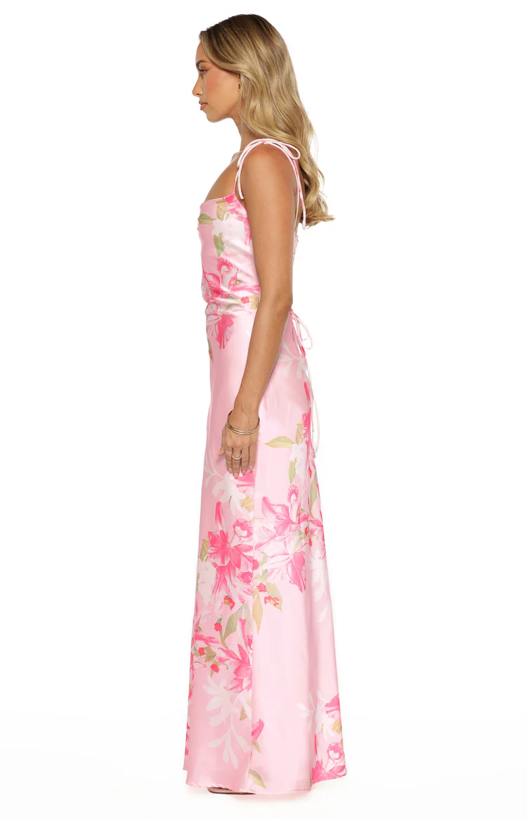 Antoni Pink Floral Maxi Dress - Image 3