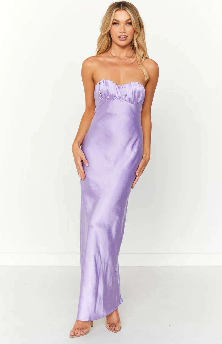 Arielle Purple Maxi Dress - Image 3