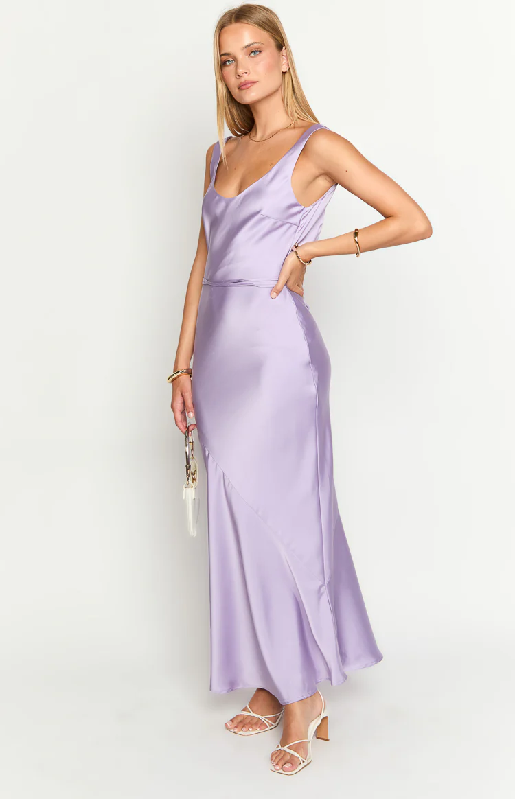 Aviva Purple Maxi Dress - Image 4
