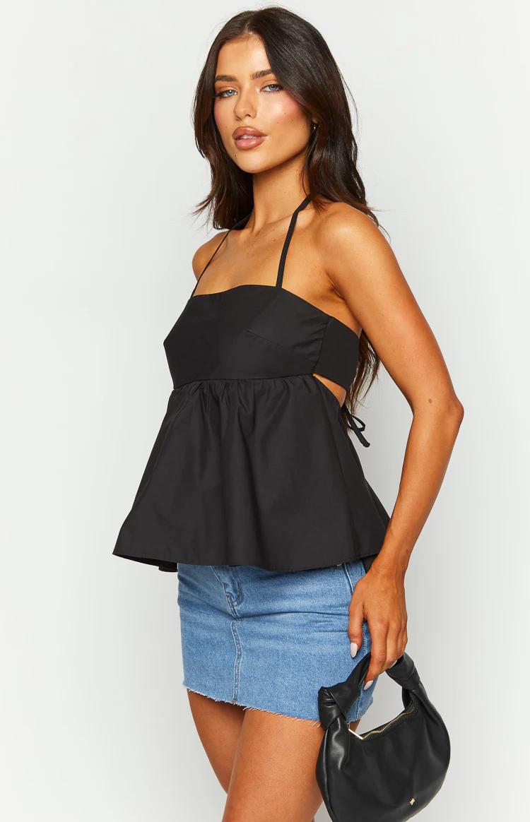 Axl Black Halter Top - Image 4