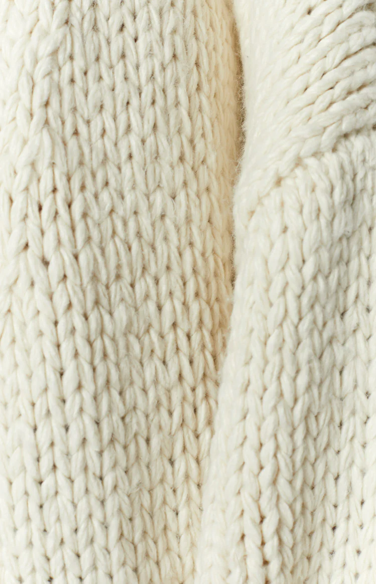 Bad Habits Cream Knit Cardigan - Image 6