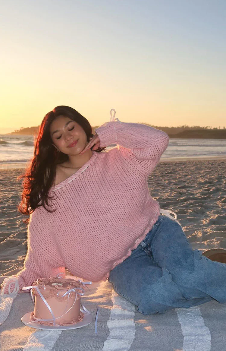 Bea Baby Pink Sweater - Image 9