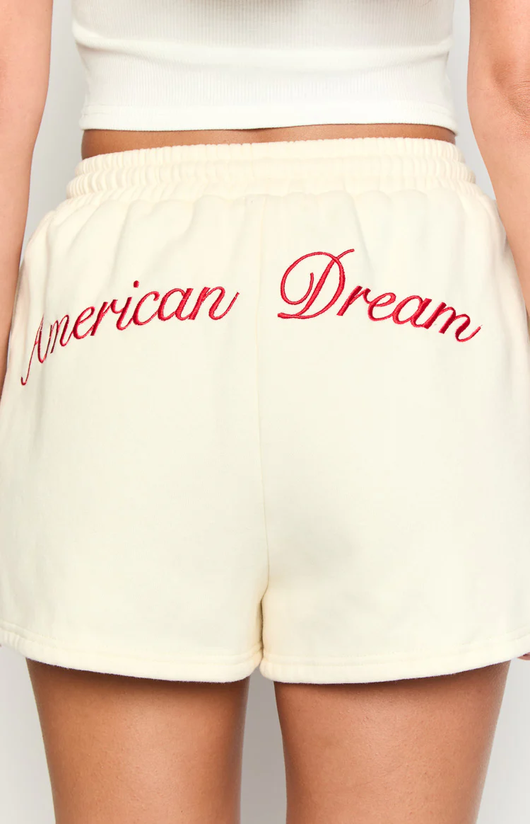 Beginning Cream American Dream Lounge Shorts - Image 6