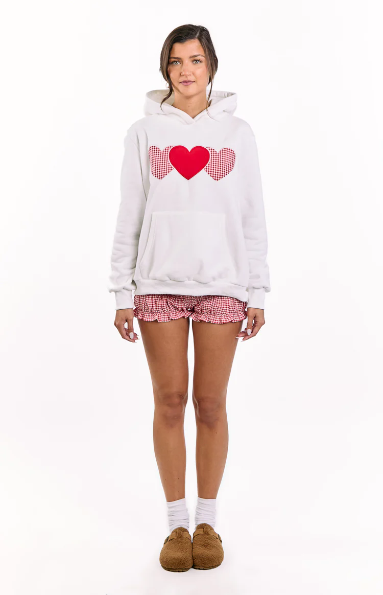 Beginning White And Red Heart Hoodie - Image 3