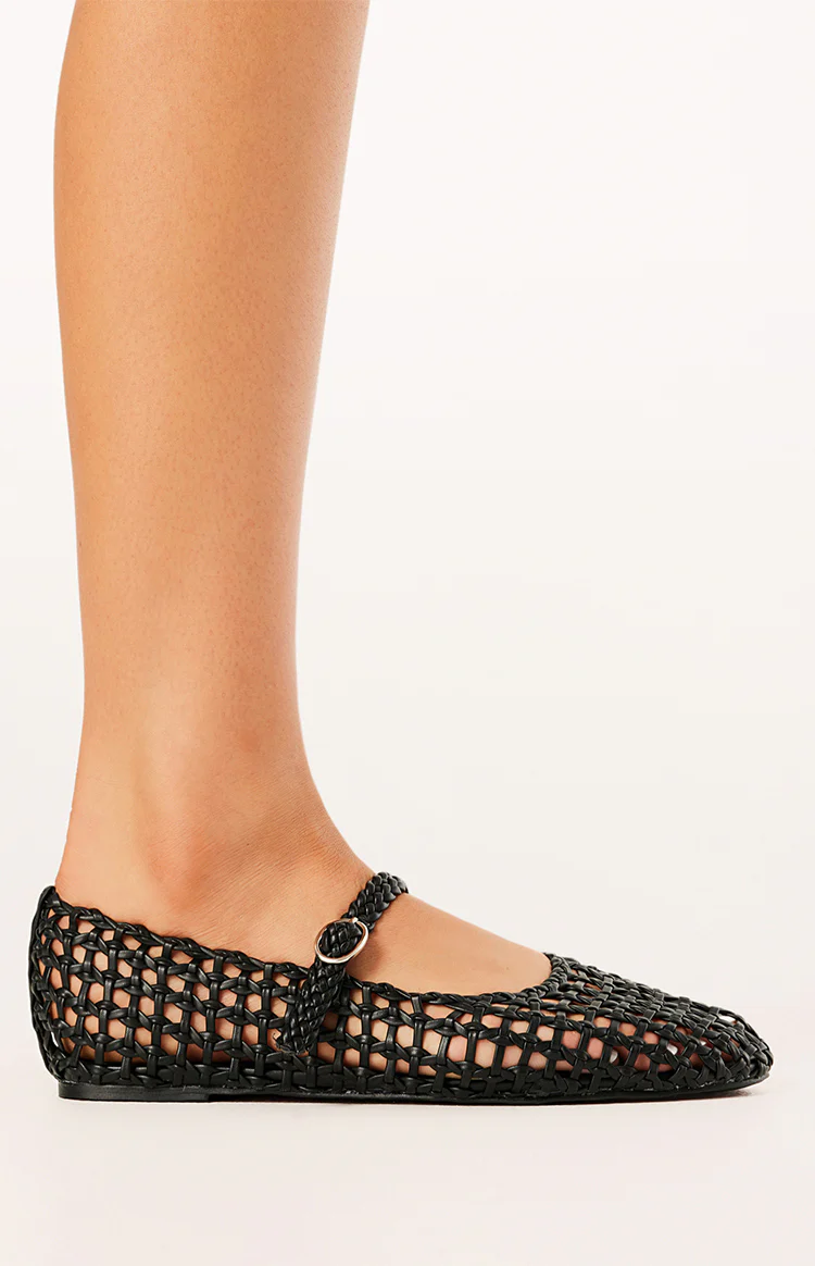 Billini Gitta Black Ballet Flats - Image 4
