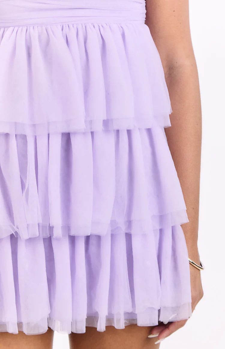 Birthday Girl Lilac Mini Party Dress - Image 6