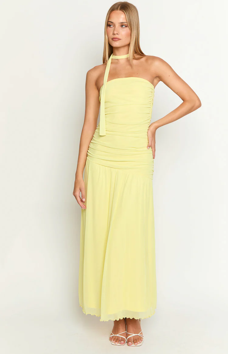 Brayan Yellow Maxi Dress - Image 3