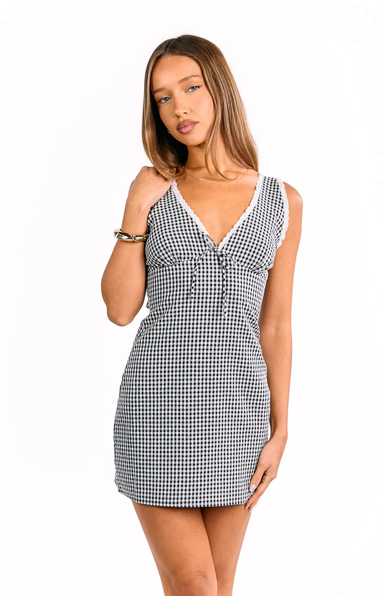Brittney Black Mini Dress - Image 8