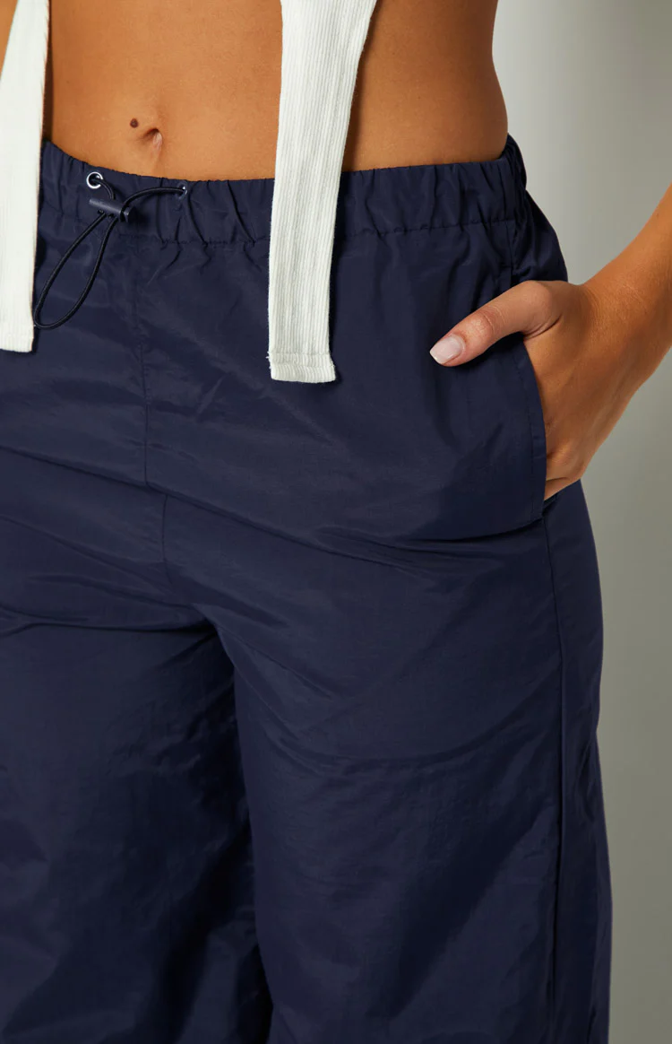 Bronx Navy Drawcord Cargo Pants - Image 10