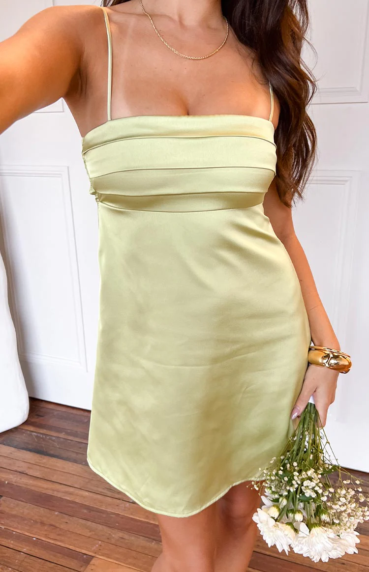 Chantell Sage Mini Dress - Image 9