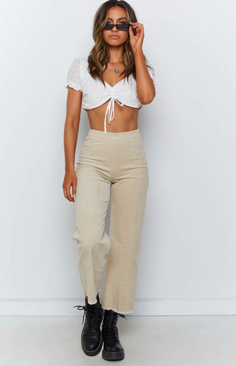 Churchtown Pants Beige Cord - Image 3