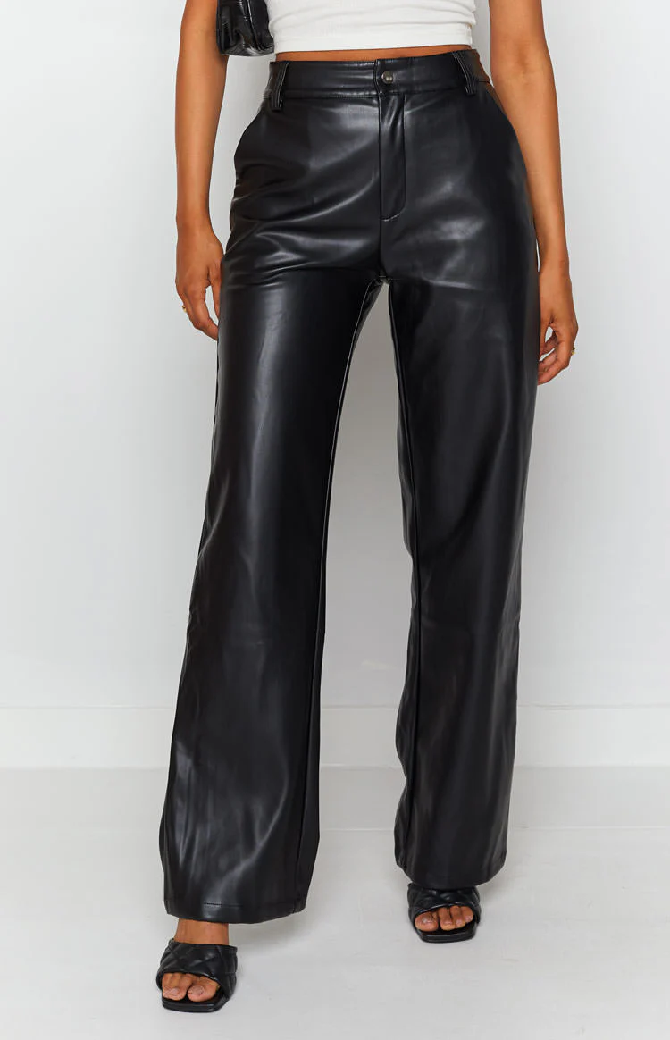 Cool Shade PU Pants Black - Image 6