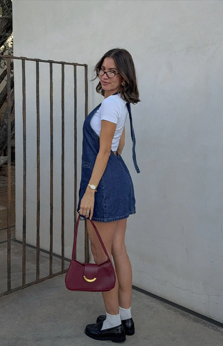 Corbin Denim Halter Neck Mini Dress - Image 8