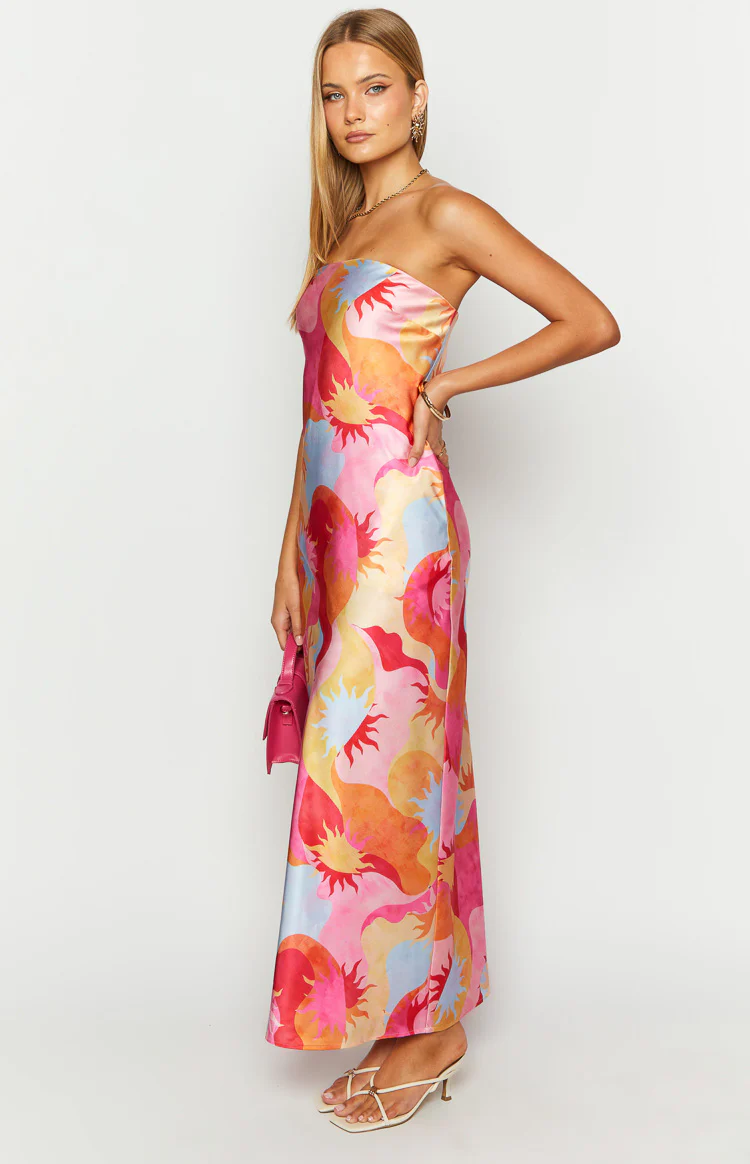 Damia Sun Print Maxi Dress - Image 4