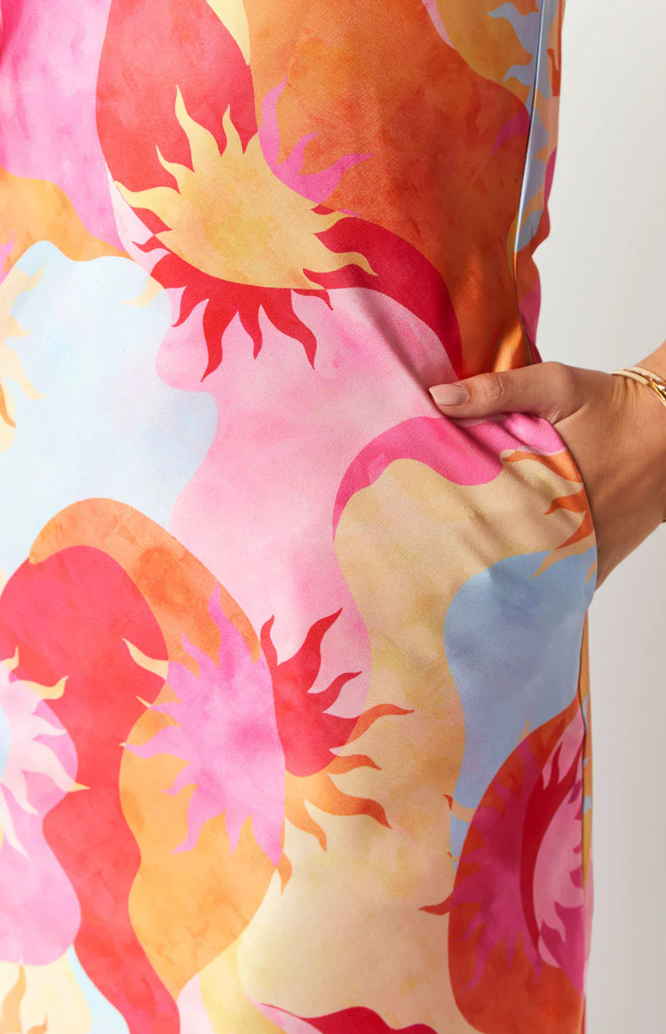Damia Sun Print Maxi Dress - Image 6