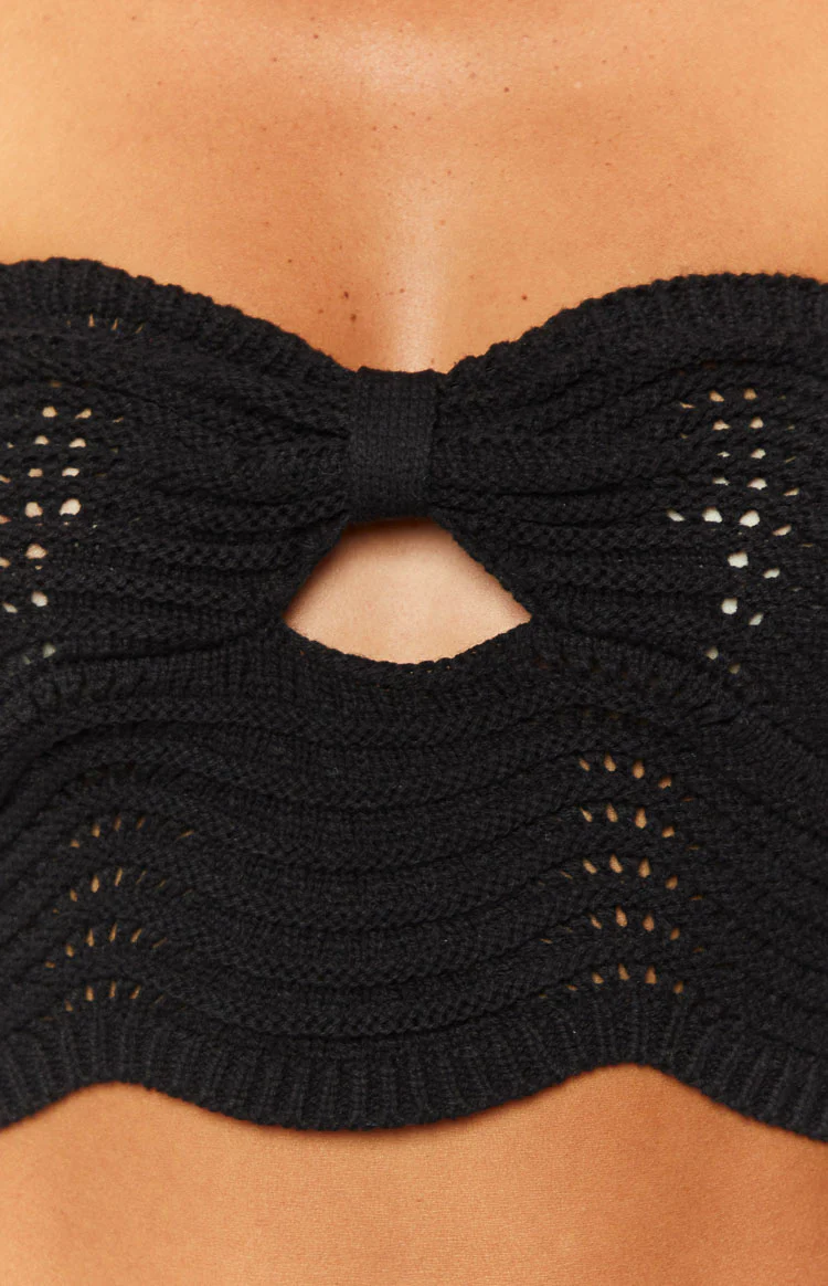 Deni Black Knit Top - Image 6