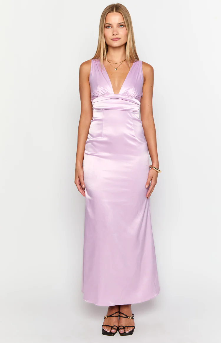 Eli Purple Maxi Dress - Image 2