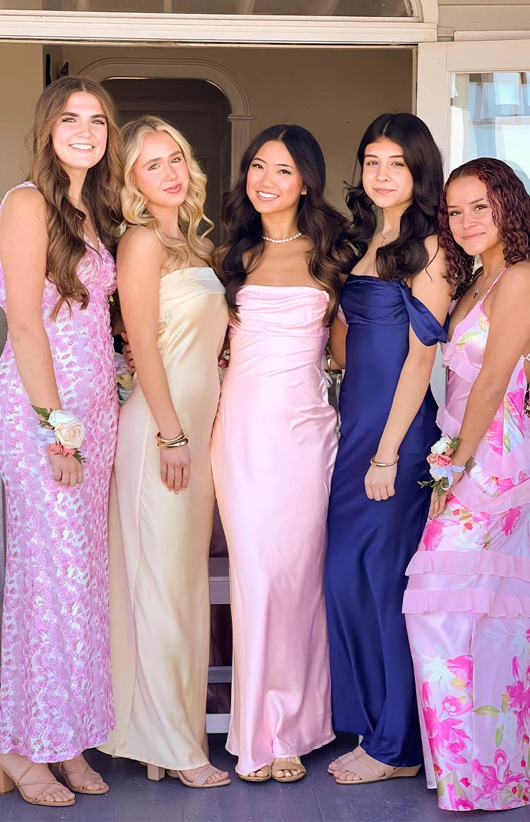 Ella Light Pink Off Shoulder Formal Maxi Dress - Image 11