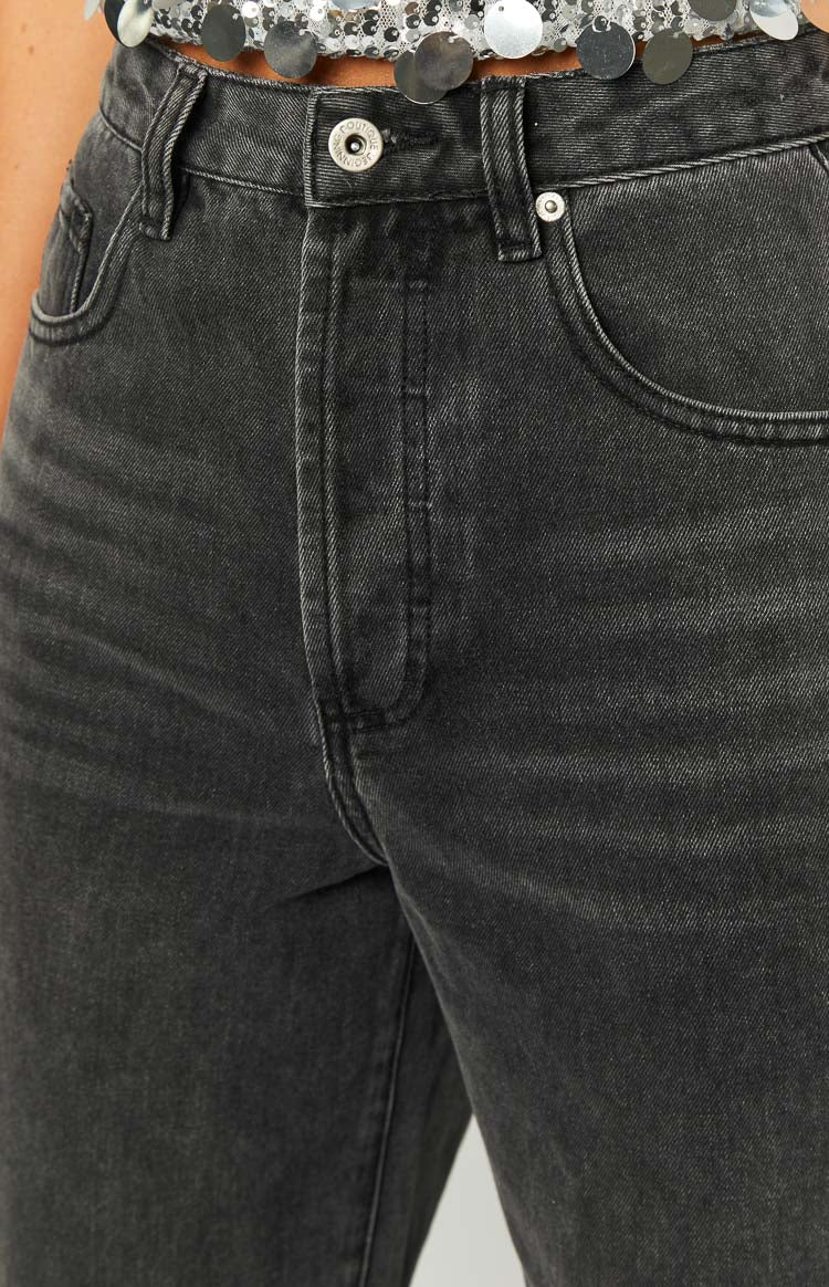 Essie Black Straight Leg Jeans - Image 6