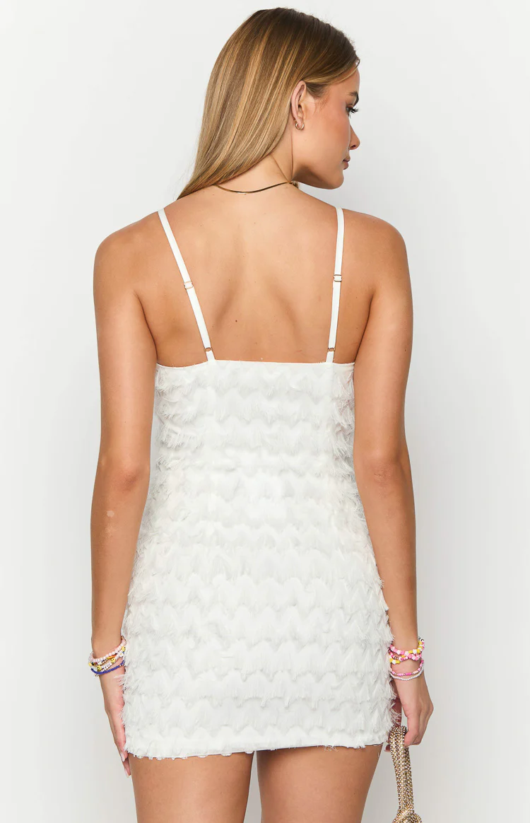 Este White Mini Dress - Image 5