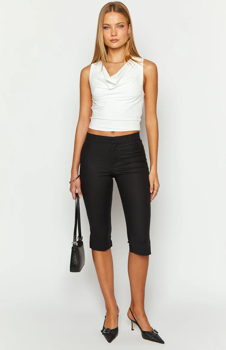 Ethyl Black Capri Pants - Image 2