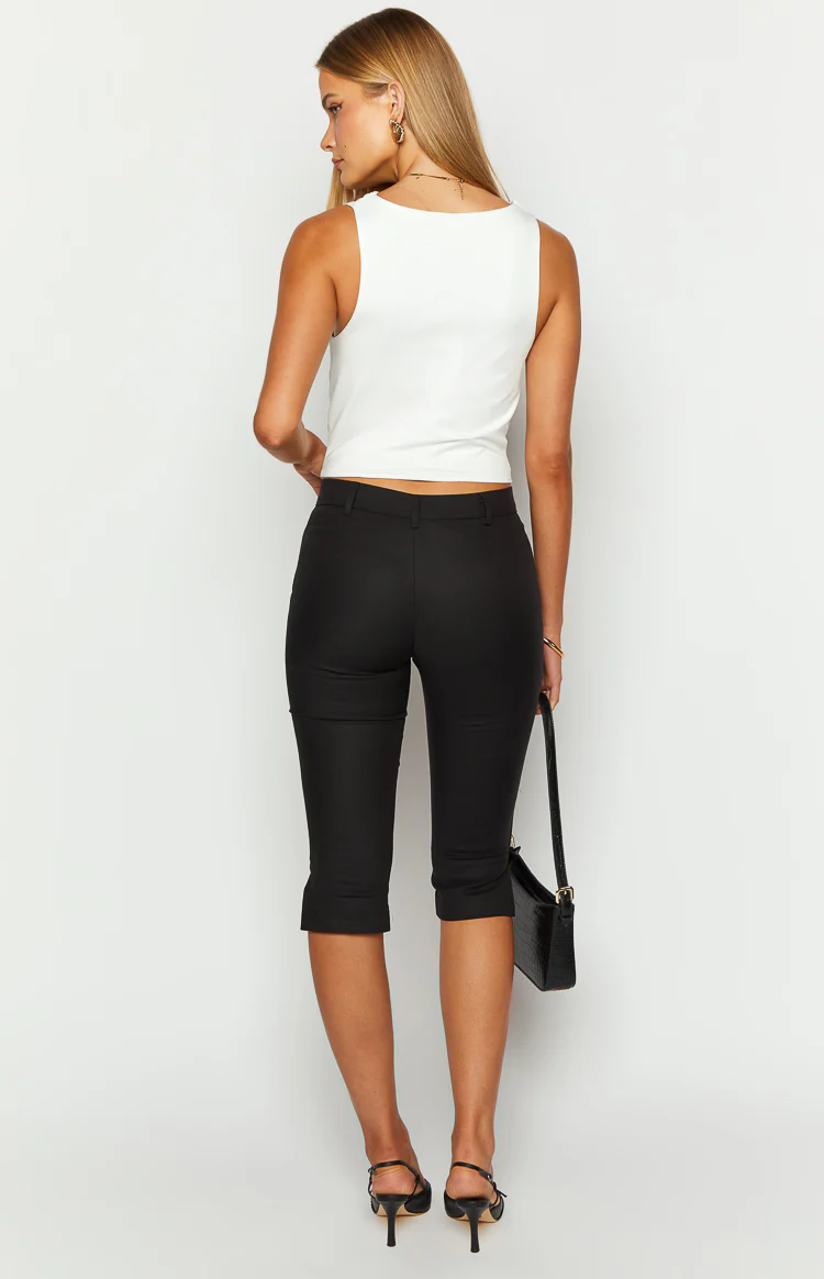 Ethyl Black Capri Pants - Image 7
