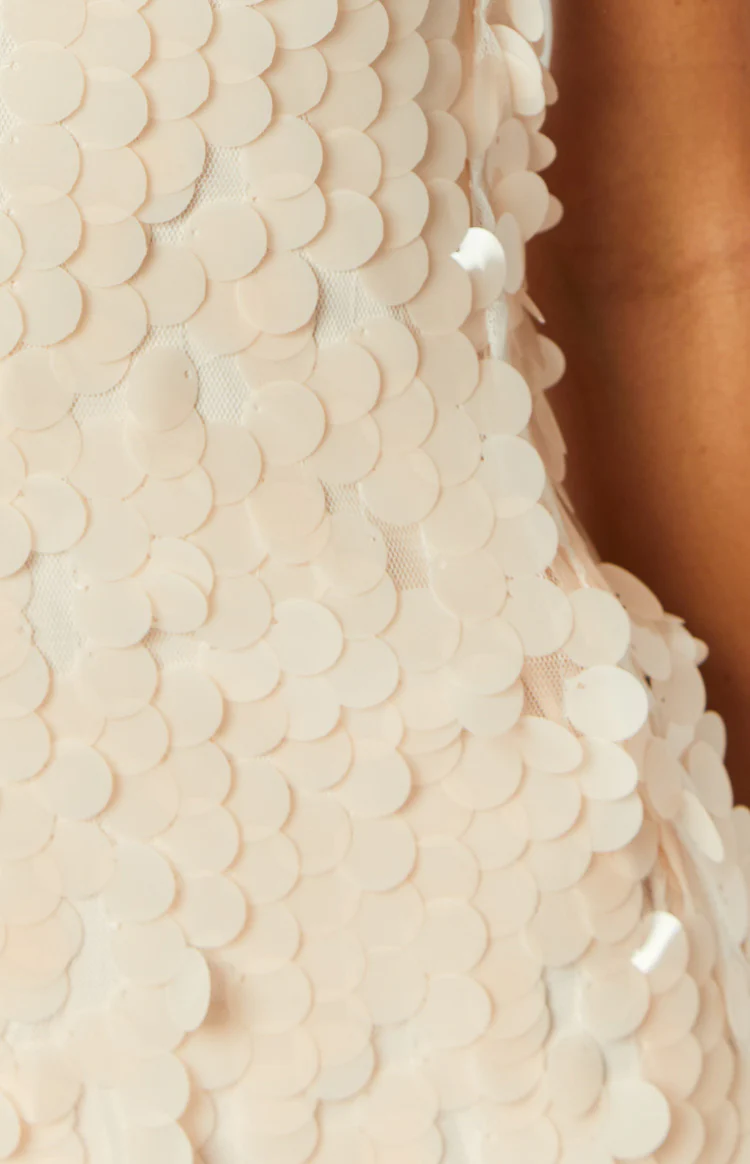 Feelin' 22 Cream Sequin Mini Dress - Image 6