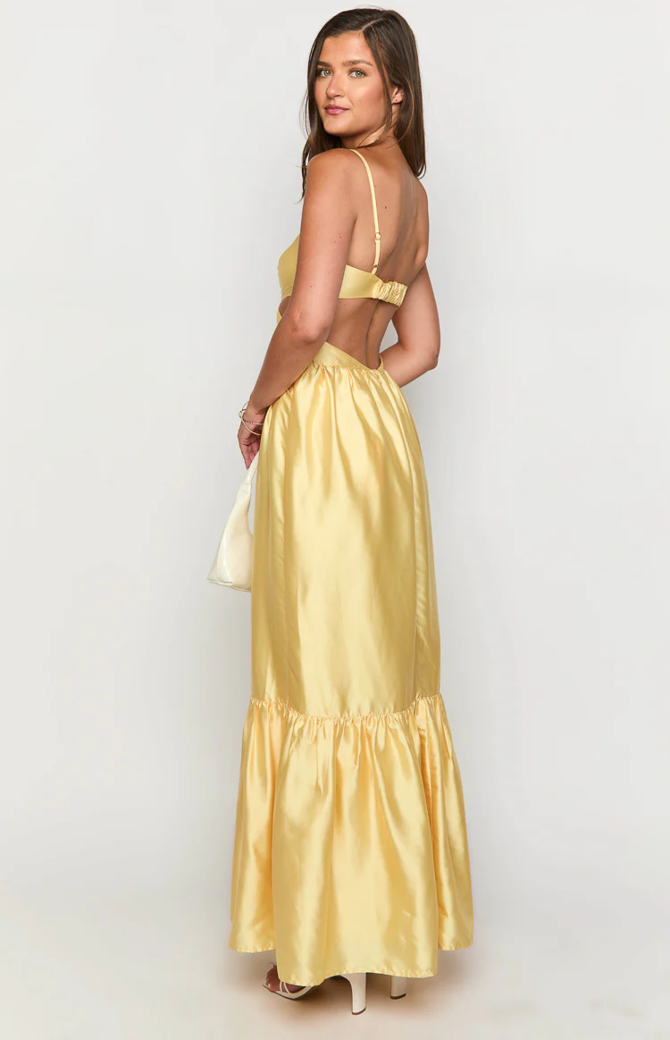 Felicitie Yellow Maxi Dress - Image 5