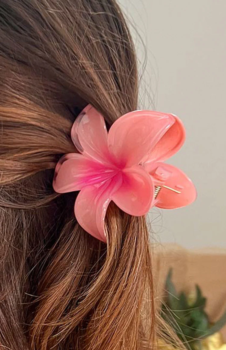 Frangipani Pink Flower Clip - Image 5
