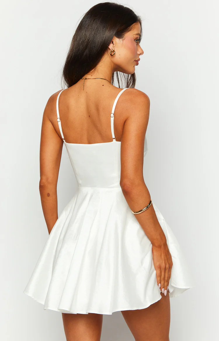 Gio White Mini Dress - Image 5