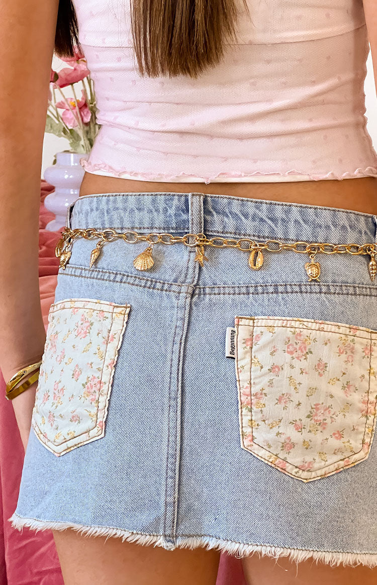 Gold Chain Shell Belt - Image 5
