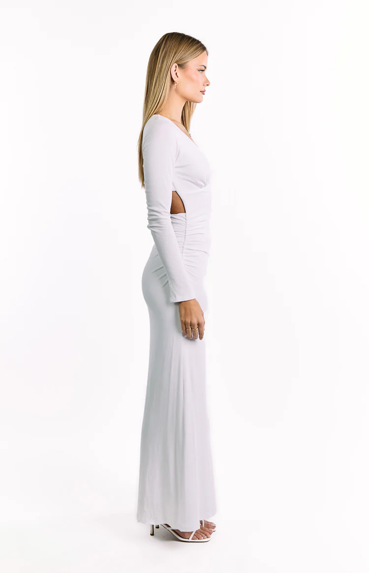Grayson White Long Sleeve Maxi Dress - Image 3