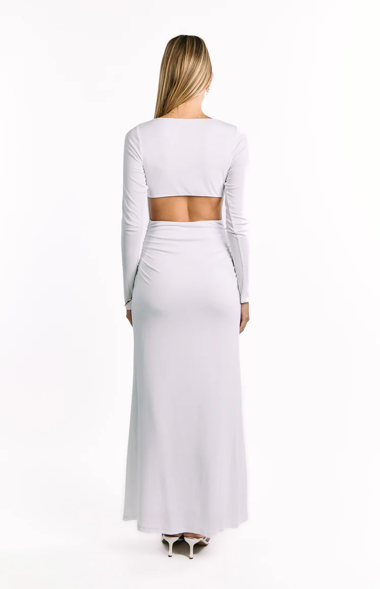 Grayson White Long Sleeve Maxi Dress - Image 4