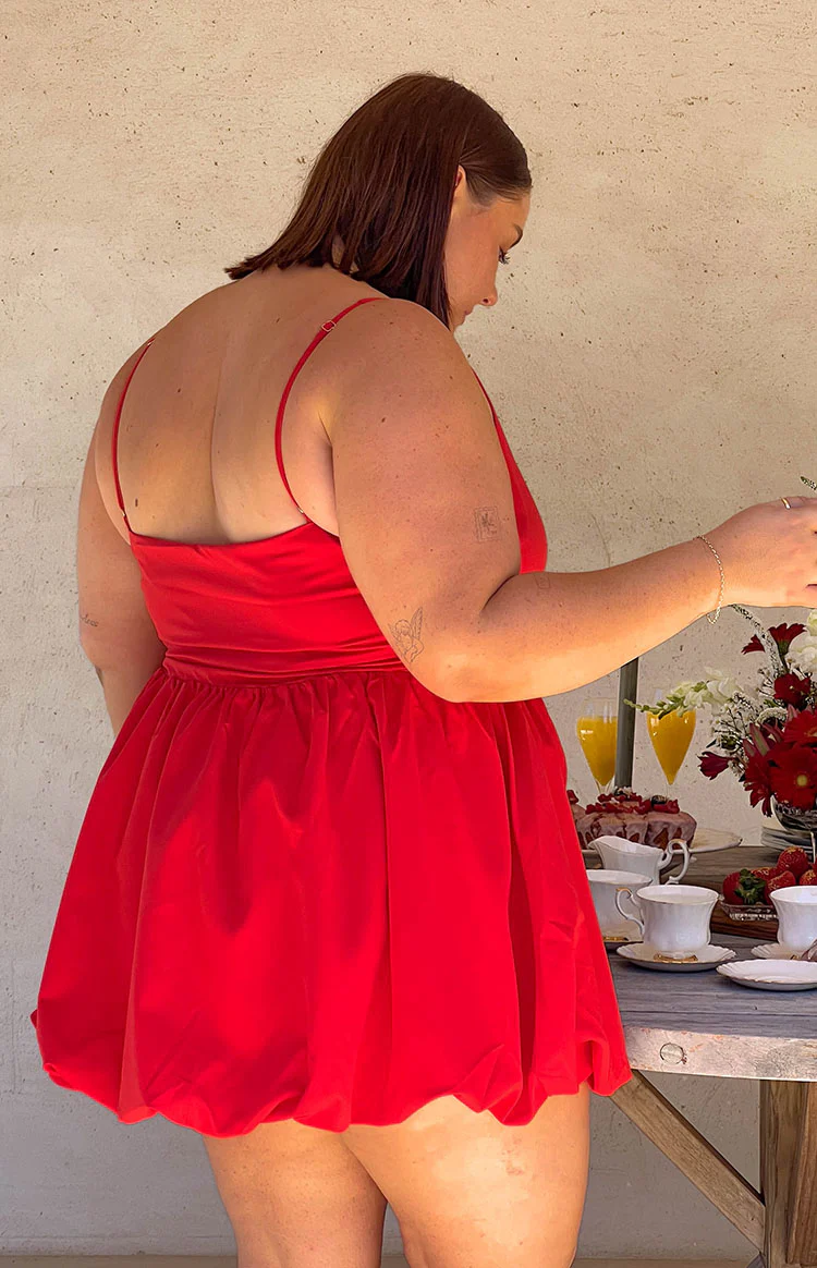Hedley Red Mini Dress - Image 8
