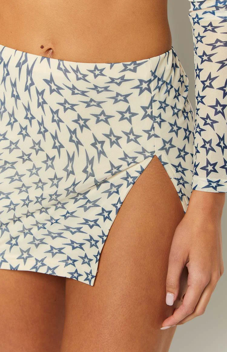 High Volume Star Print Mini Skirt - Image 6