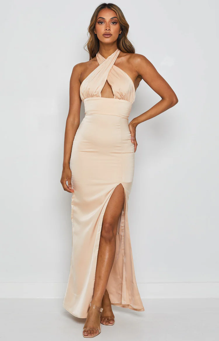 Higher Love Formal Dress Champagne - Image 4