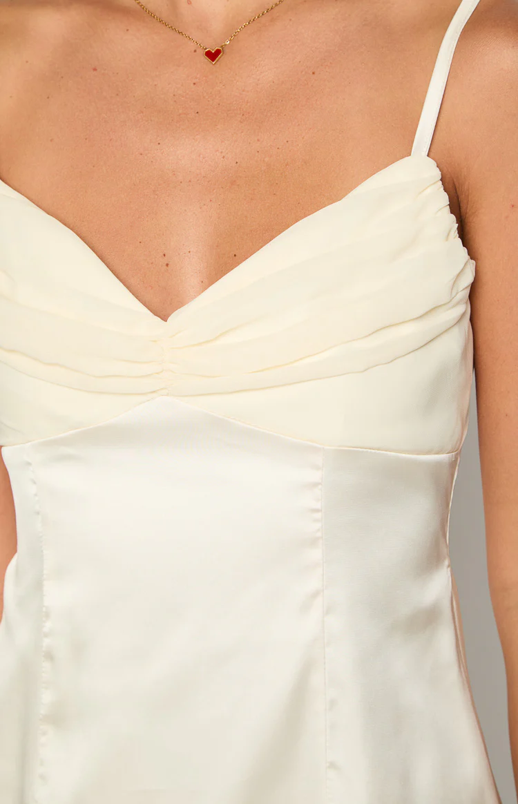 Honey Cream Mini Dress - Image 6