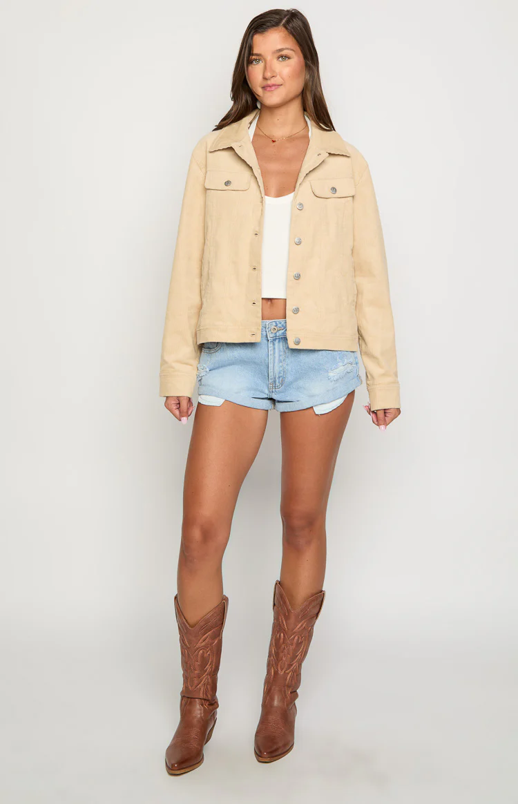 Hugo Cream Cord Western Jacket - Image 3