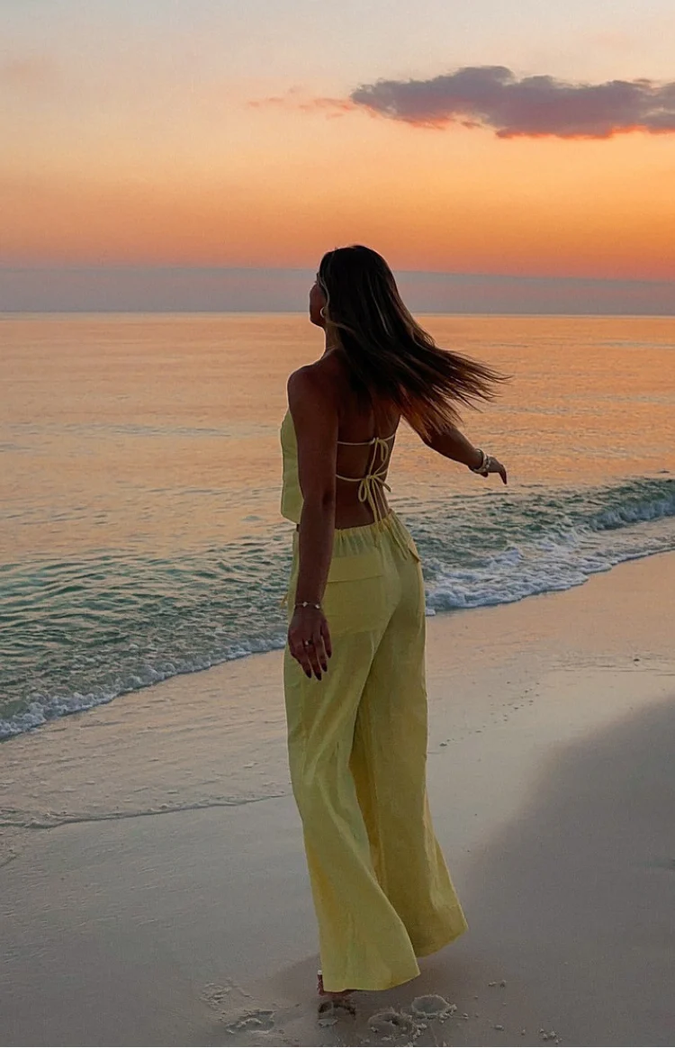 Ibiza Yellow Strapless Top - Image 8