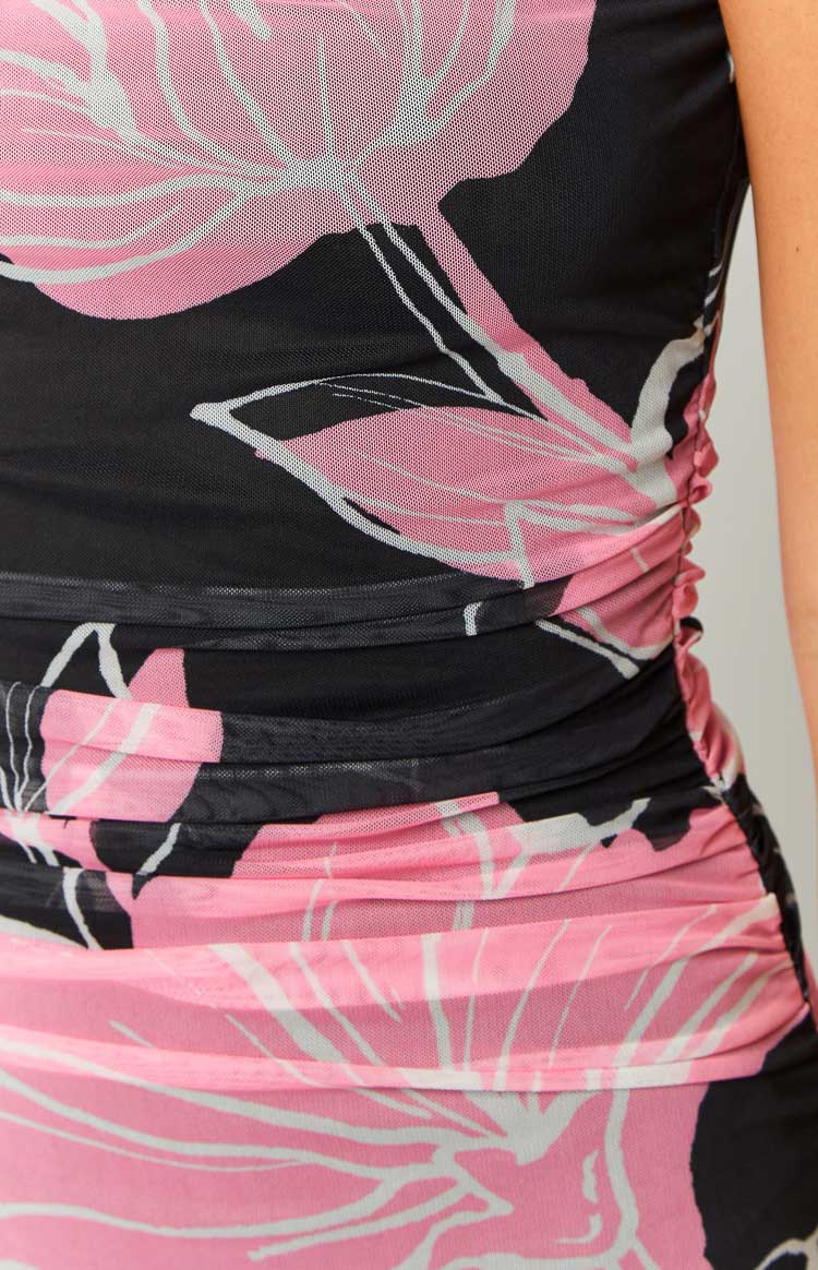 Imogen Black Print Maxi Dress - Image 6