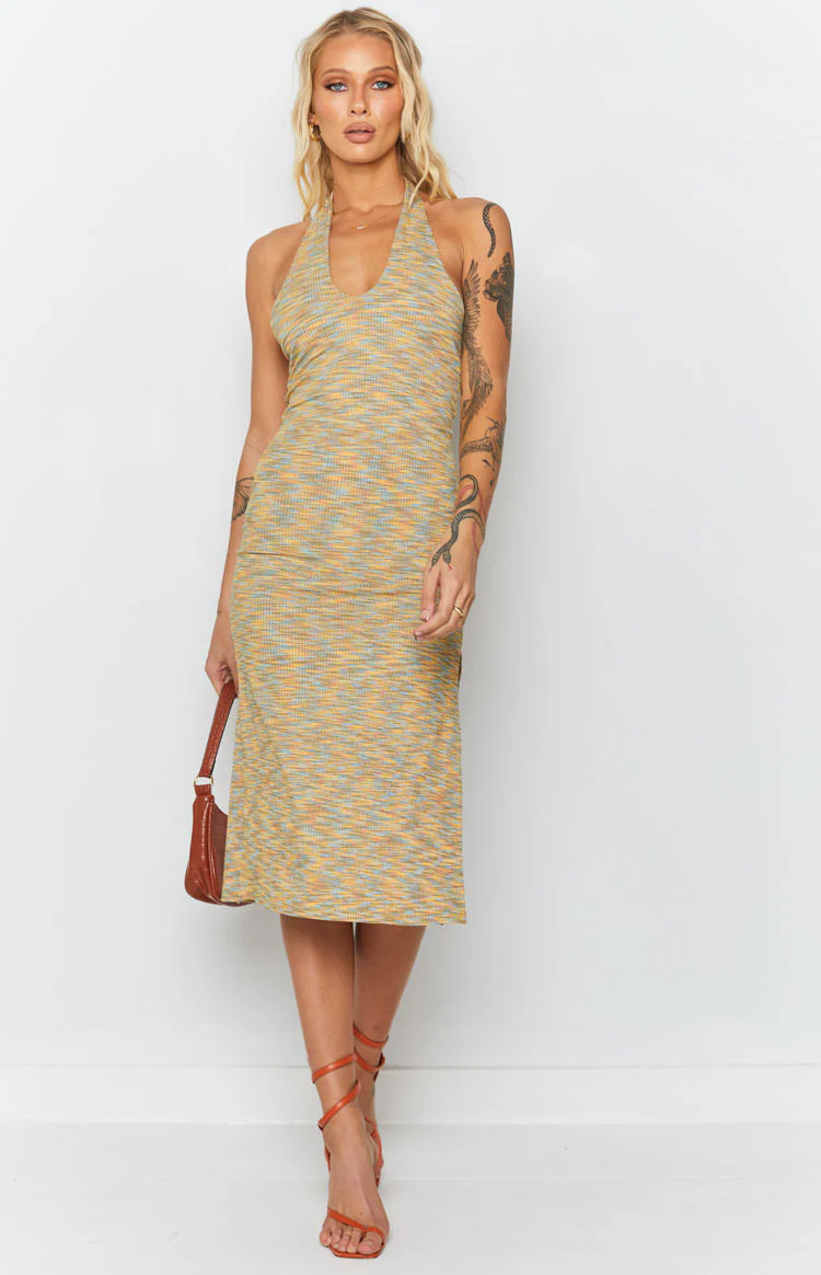 Indi Spacedye Midi Dress Multi - Image 4