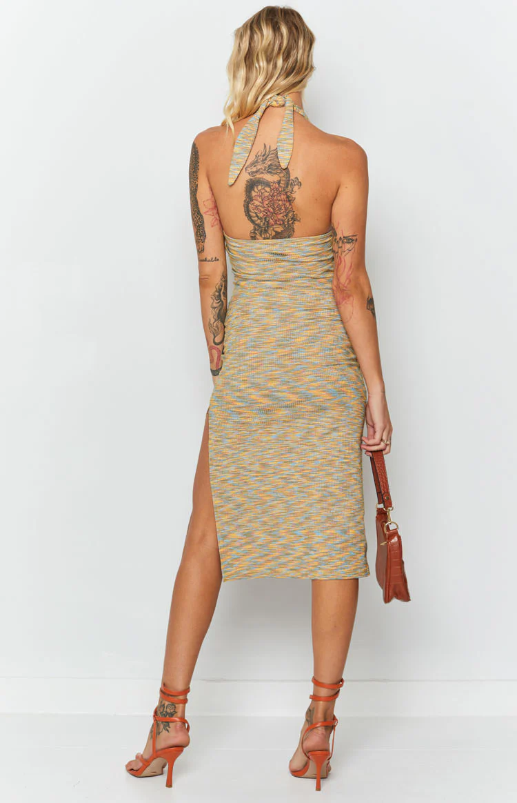 Indi Spacedye Midi Dress Multi - Image 6