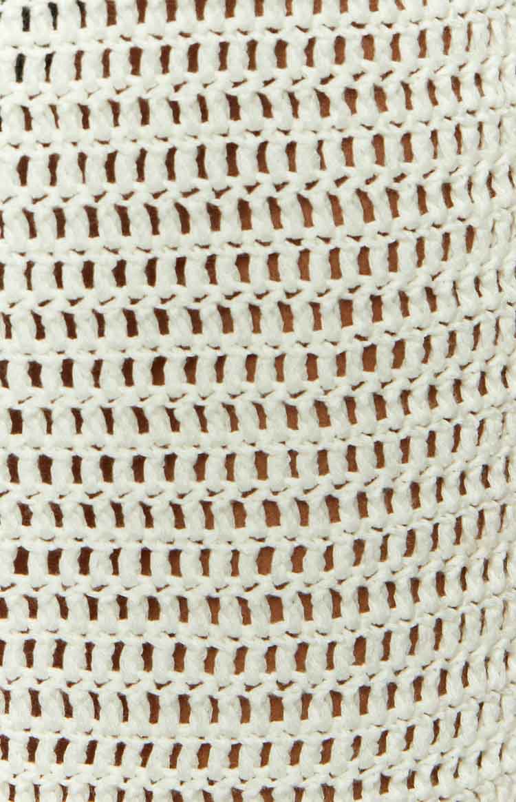Indio White Crochet Maxi Skirt - Image 7