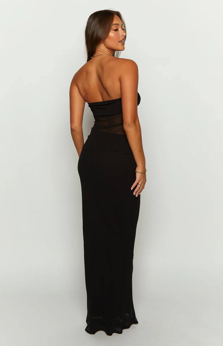 Jacqulin Black Maxi Skirt - Image 5